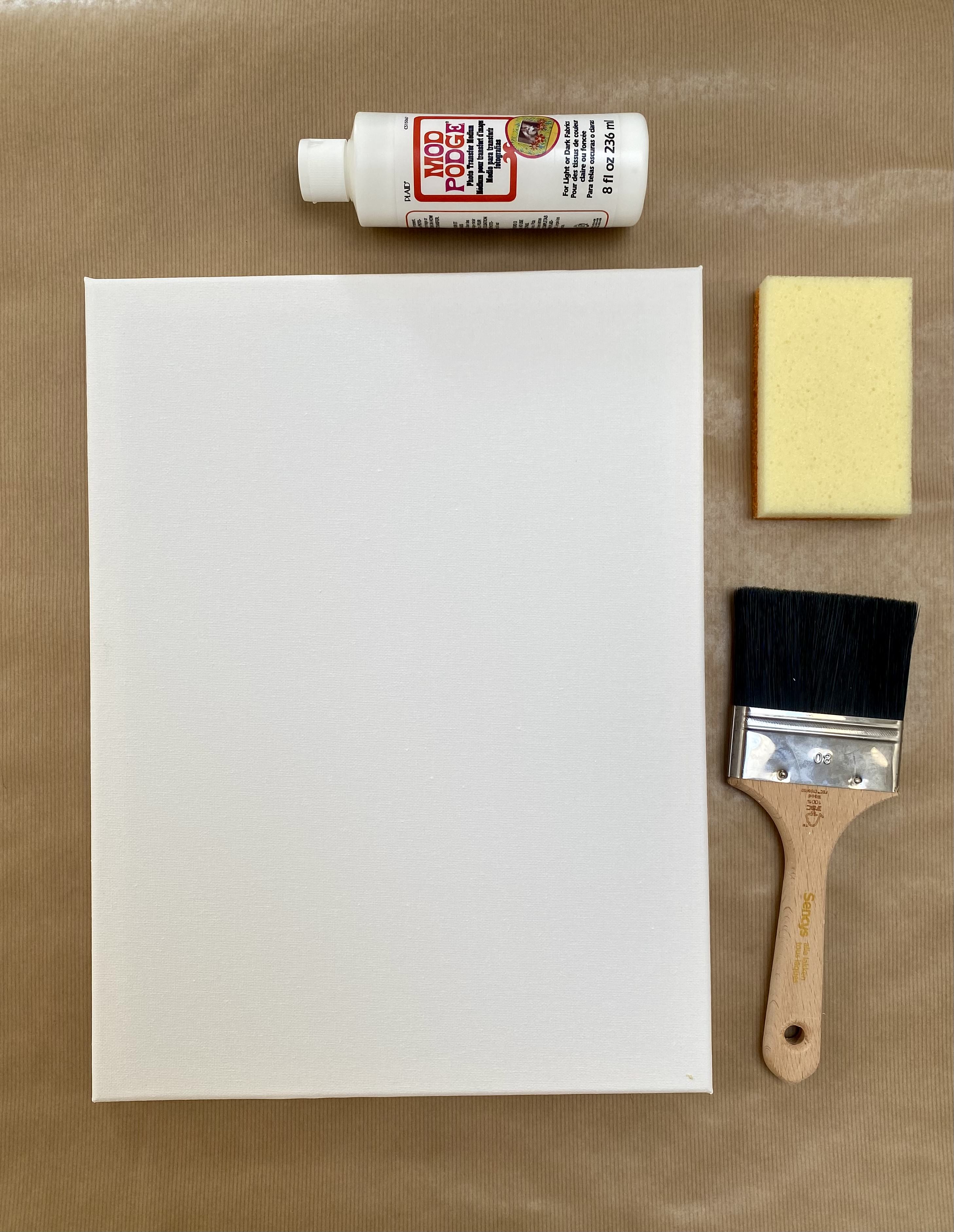 How to transfer a printed image to canvas