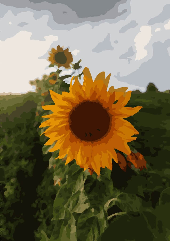 Sunflowers painting